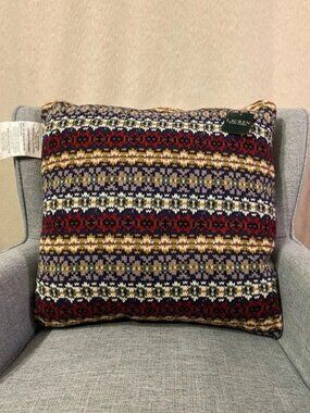 NO BUNDLES NWT Lauren Ralph Lauren Home 20" x 20" cotton fair isle knit pillow